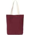KI5202 Kimood Recycled Flat-Bottom Shopping Bag Rosewood / Ecume colour image